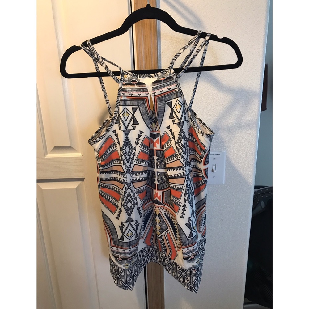 Aztec patterned tank